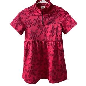 Nike Big Girls Sportswear Printed Logo Short Sleeve Dress